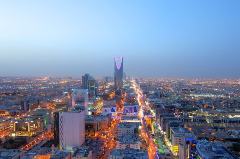 Riyadh Skyline Night View